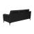 Moira Leatherette Tufted Sofa with Track Arms