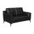 Moira Leatherette Tufted Living Room Set with Track Arms