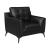 Moira Leatherette Tufted Living Room Set with Track Arms