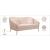 Hermosa Velvet Loveseat