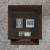 Arden Road Square Wood & Glass Collector Cocktail Table | Cherry