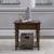 Arden Road Square Wood & Glass Collector Cocktail Table | Cherry