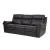SM Dublin Faux Leather Manual Reclining Sofa