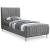 Zara Velvet Twin Size Bed
