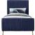 Zara Velvet Twin Size Bed