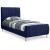 Zara Velvet Twin Size Bed