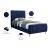 Zara Velvet Twin Size Bed