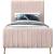 Zara Velvet Twin Size Bed
