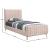 Zara Velvet Twin Size Bed