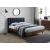 Vance Mid-Century Modern Linen Fabric Queen Size Bed