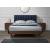 Vance Mid-Century Modern Linen Fabric Bed