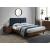 Vance Mid-Century Modern Linen Fabric Bed