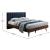 Vance Mid-Century Modern Linen Fabric King Size Bed