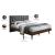 Vance Mid-Century Modern Linen Fabric King Size Bed