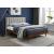 Vance Mid-Century Modern Linen Fabric Queen Size Bed