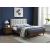 Vance Mid-Century Modern Linen Fabric Queen Size Bed