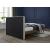 Vance Mid-Century Modern Linen Fabric Queen Size Bed