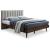 Vance Mid-Century Modern Linen Fabric King Size Bed