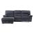 Trifora Fabric L-Shaped Reclining Sectional Sofa