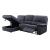 Trifora Fabric L-Shaped Reclining Sectional Sofa