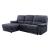 Trifora Fabric L-Shaped Reclining Sectional Sofa