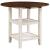 Kiwi Rustic Round Wood Counter Height Table