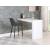 Sleek Velvet Bar Stool with Matte Black Metal Legs & Gold Tips