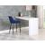 Sleek Velvet Bar Stool with Matte Black Metal Legs & Gold Tips