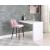 Sleek Velvet Bar Stool with Matte Black Metal Legs & Gold Tips