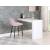 Sleek Velvet Bar Stool with Matte Black Metal Legs & Gold Tips