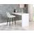 Sleek Velvet Bar Stool with Matte Black Metal Legs & Gold Tips