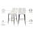 Sleek Velvet Bar Stool with Matte Black Metal Legs & Gold Tips
