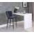 Lily Velvet Bar Stool with Matte Black Metal Legs with Gold Tips