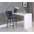 Lily Velvet Bar Stool with Matte Black Metal Legs with Gold Tips