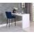 Lily Velvet Bar Stool with Matte Black Metal Legs with Gold Tips