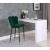 Lily Velvet Bar Stool with Matte Black Metal Legs with Gold Tips