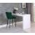 Lily Velvet Bar Stool with Matte Black Metal Legs with Gold Tips