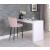 Lily Velvet Bar Stool with Matte Black Metal Legs with Gold Tips