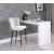 Lily Velvet Bar Stool with Matte Black Metal Legs with Gold Tips