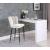 Lily Velvet Bar Stool with Matte Black Metal Legs with Gold Tips