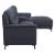 Walcher Linen L-Shaped Sectional Sofa w/ Storage Console