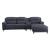 Walcher Linen L-Shaped Sectional Sofa w/ Storage Console
