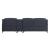 Walcher Linen L-Shaped Sectional Sofa w/ Storage Console