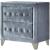Dante Velvet/Wood Nightstand w/2 Drawers
