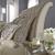 Abbey Park Tufted Chenille Sleigh Bed – Antique White