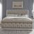 Abbey Park Tufted Chenille Sleigh Bedroom Set Antique White