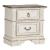 Abbey Park Wood 2-Drawer Night Stand w/Charging Station