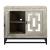 Artemis Wood 2-Door Cabinet w/Mirrored Doors