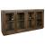 Bradley Wood 4-Door Sideboard w/Glass Doors