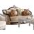 Ernestine Fabric/Wood Living Room Set